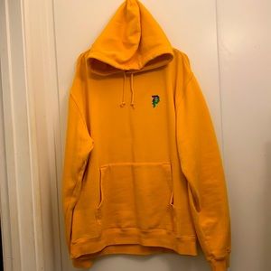 Men’s, Primitive “Dirty P” Yellow Hoodie, LARGE